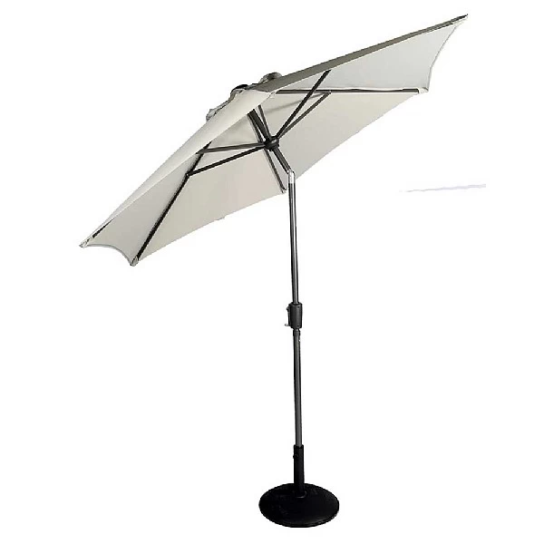 Supremo French Grey 3m Riviera Deluxe Parasol 2 Supremo French Grey 3m Riviera Deluxe Parasol - Image 2