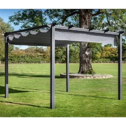 Hartman Roma 3x3m Square Pergola Grey -Garden Care Shop 1172413 2