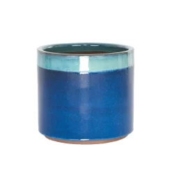 Woodlodge 24cm Sapphire Two Tone Cylinder Pot