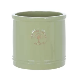 Woodlodge 38cm Mint Green Glazed Heritage Cylinder Pot