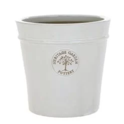 Woodlodge 41cm White / Cream Glazed Heritage Pot