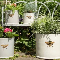 Woodlodge 36cm Wisteria Bee Cylinder Planter