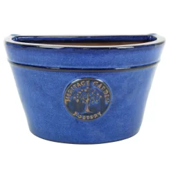 Woodlodge 26cm Blue Edwardian Wall Pot