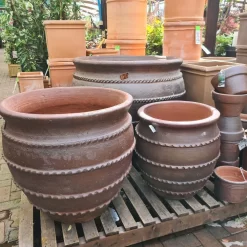Woodlodge 70cm Kilburn Natural Clay Glazed Pot -Garden Care Shop 5021346484649 3