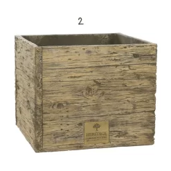 Woodlodge 37cm Heritage Oak Square Planter -Garden Care Shop 5021346487725 3