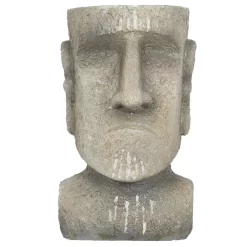La Hacienda 26cm Resin Easter Island Head Planter