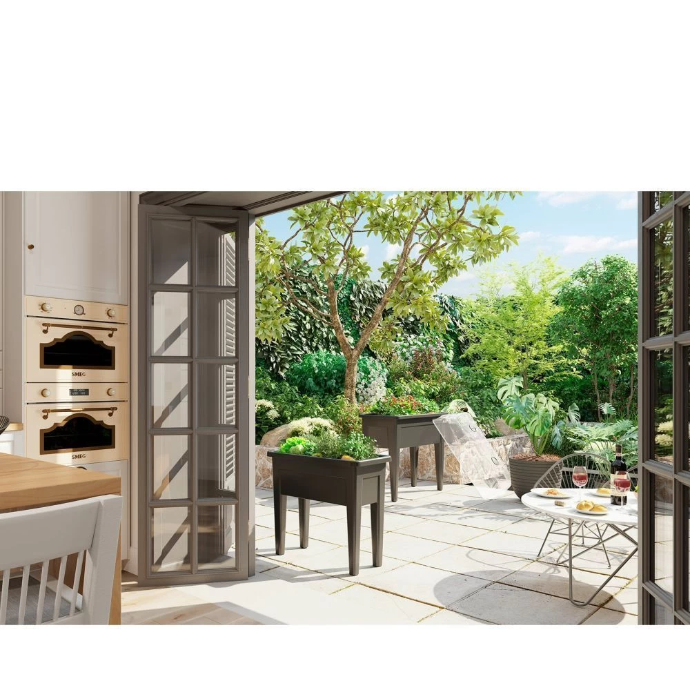 Artevasi 80cm Anthracite Venezia Grow Box Planter 3 Artevasi 80cm Anthracite Venezia Grow Box Planter - Image 3