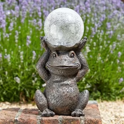Smart Solar Gazing Frog Statue 6 Smart Solar Gazing Frog Statue -Garden Care Shop 925289 3
