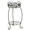 Panacea Black & Bronze Scroll & Ivy Plant Stand 38cm