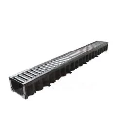 CHANNEL WITH GALVANISED GRATING ACO HEXDRAIN 1000X125X80MM